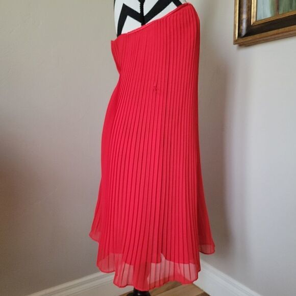 French Connection Red Mini Flare Strapless Dress size 2 XS - Picture 6 of 15